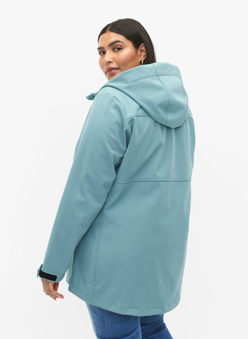 Short softshell jacket with pockets, Arctic, Model image number 1