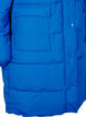 Long puffer jacket with pockets and hood, Blue, Packshot image number 3