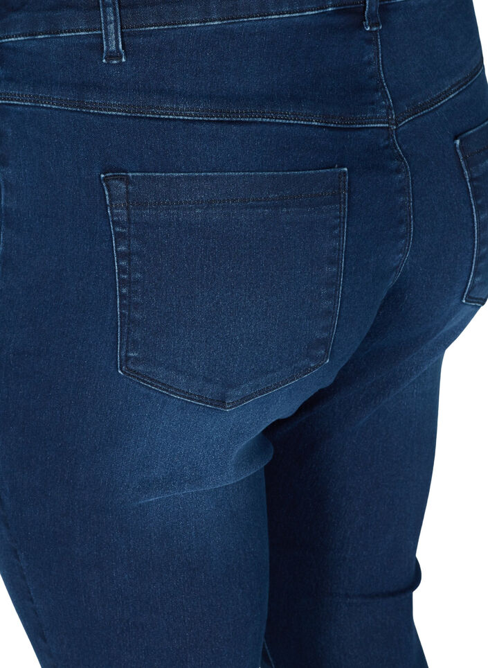 Cotton-blend jeggings, Blue, Packshot image number 3