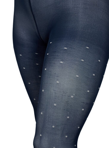 70 denier tights with dots, Navy Blazer w. Dot, Packshot image number 2