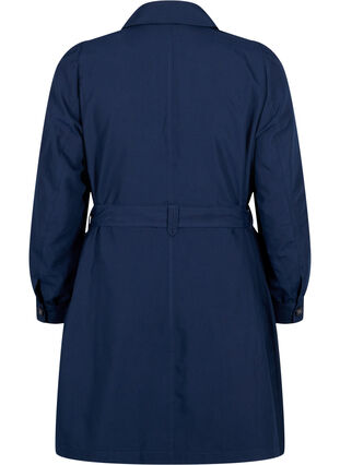 Trench coat with belt and pockets, Navy Blazer, Packshot image number 1