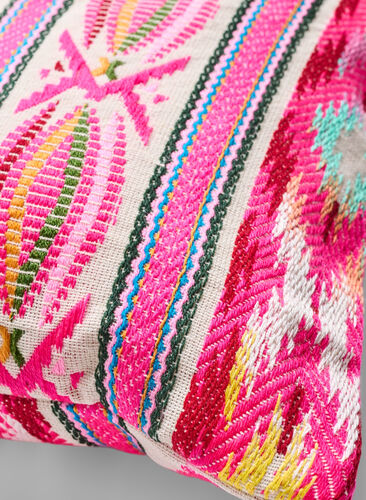 Patterned pillowcase, Pink, Packshot image number 1