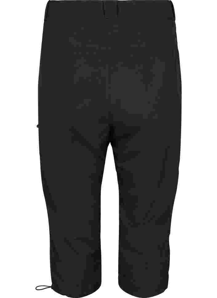 Capri hiking shorts with pockets, Black, Packshot image number 1