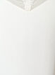 Cami top with a V-neck and lace trim, Vanilla, Packshot image number 2