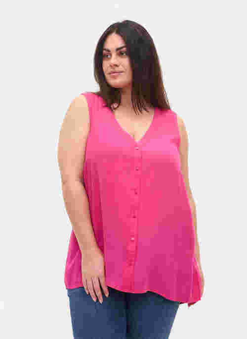 Viscose top with buttons