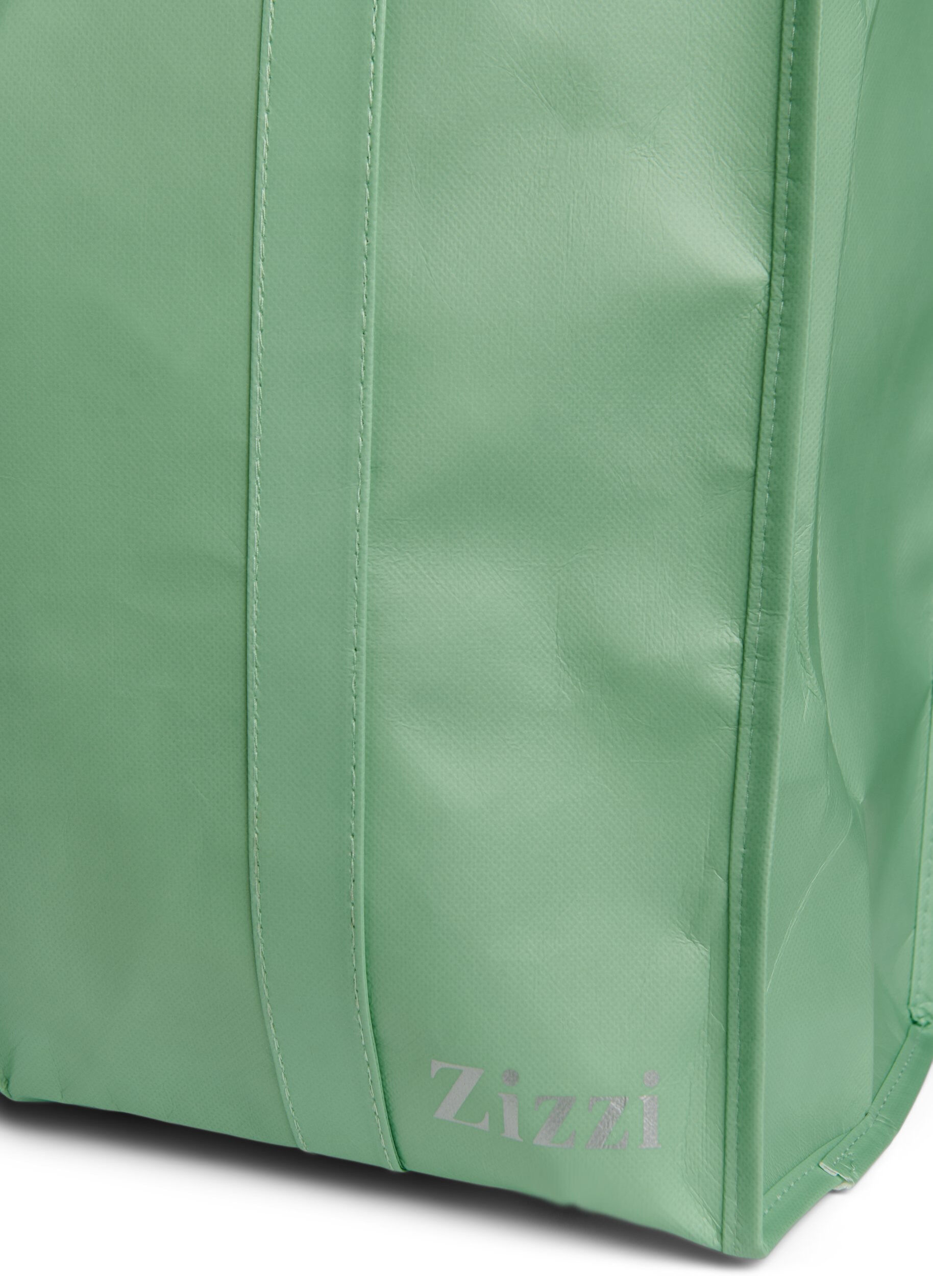 Zizzifashion Shopping bag with zipper, Green, Packshot image number 2