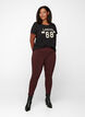 Slim fit trousers with pockets, Dark Bordeaux, Model image number 1