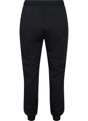 Sweatpants with tie string and pockets, Black, Packshot image number 1