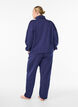 Loose trousers in modal mix, Blue, Model image number 1