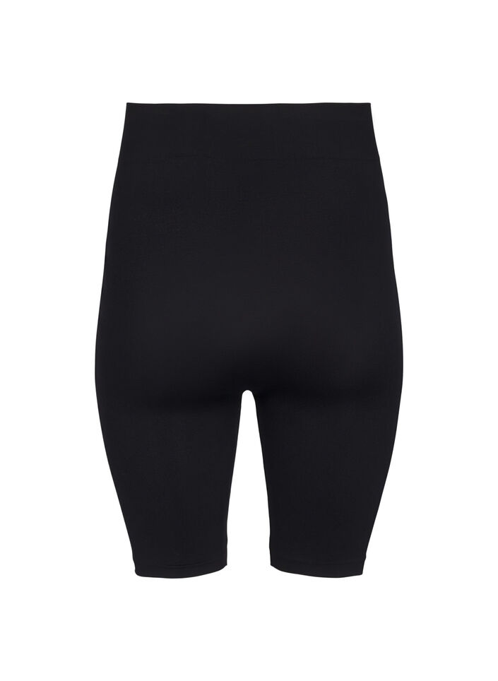Seamless bike shorts, Black, Packshot image number 1