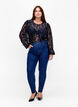FLASH - Long sleeve lace blouse, Sky Captain, Model image number 2