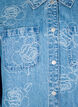 Denim jacket with flowers, Light Blue Denim, Packshot image number 2