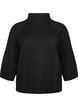 Knitted blouse in a viscose blend with a turtleneck, Black, Packshot image number 0