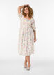 Floral viscose summer dress, Vanilla, Model image number 0