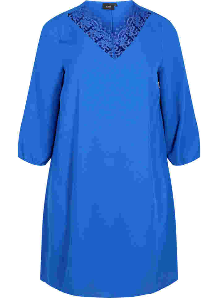 Dress with lace and 3/4 length sleeves, Surf the web, Packshot image number 0