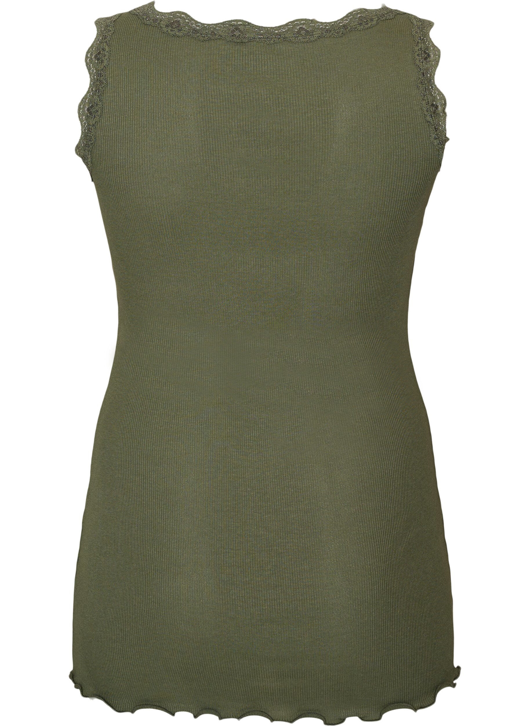 ZizzifashionTop with lace trim, Green, Packshot image number 1