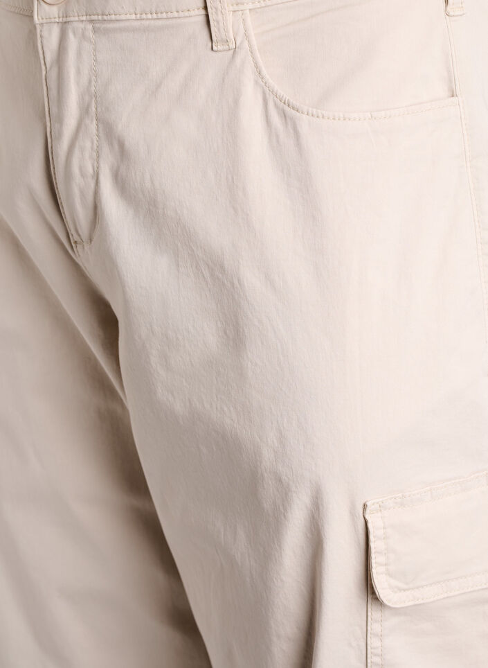 Cargo knickers with high waist, Beige, Packshot image number 2