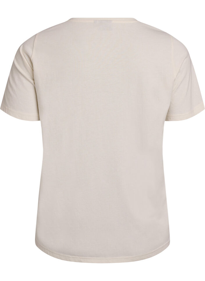 T-shirt with motif, White, Packshot image number 1