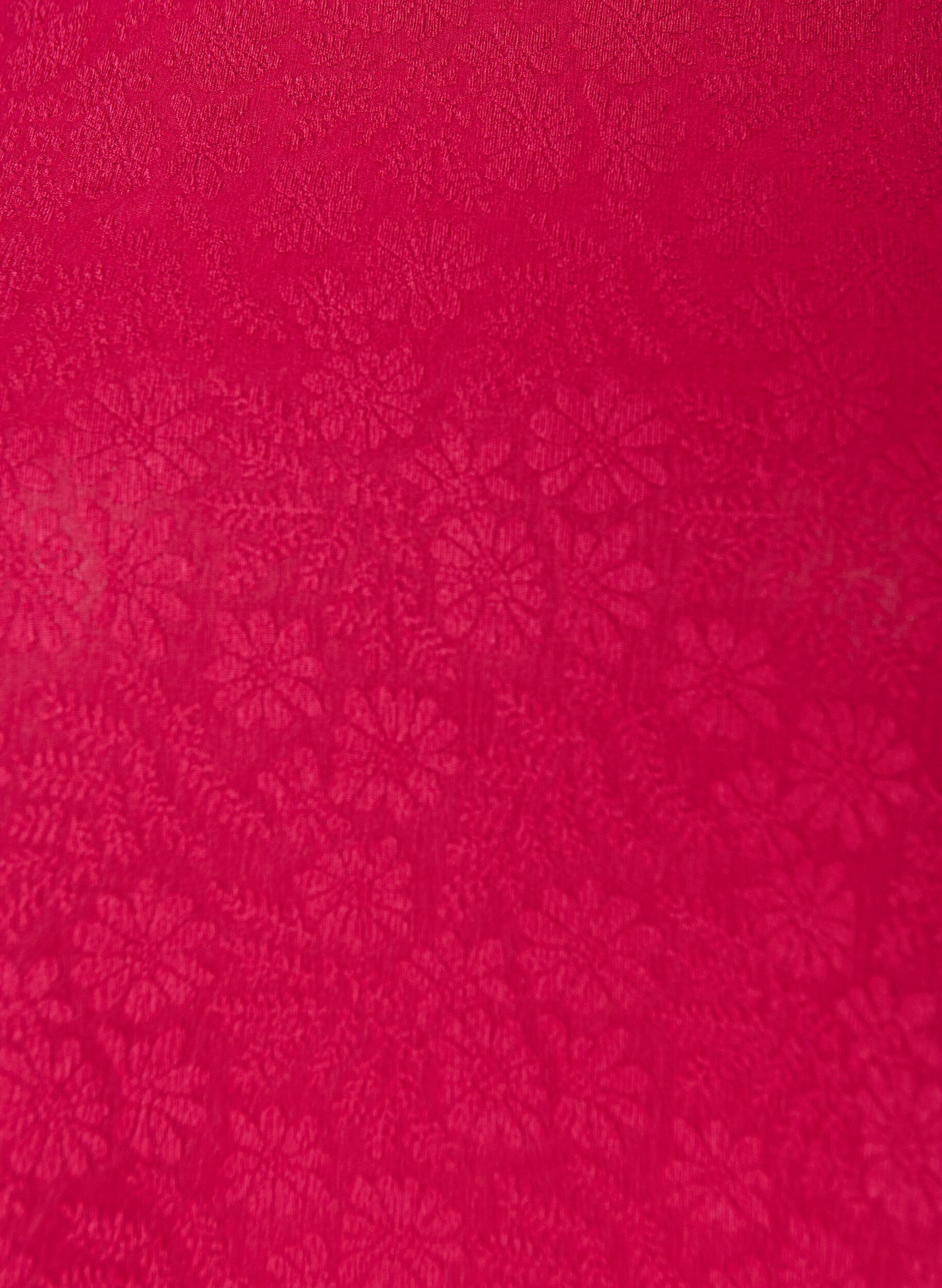 ZizzifashionBlouse with texture and short sleeves, Pink, Packshot image number 2