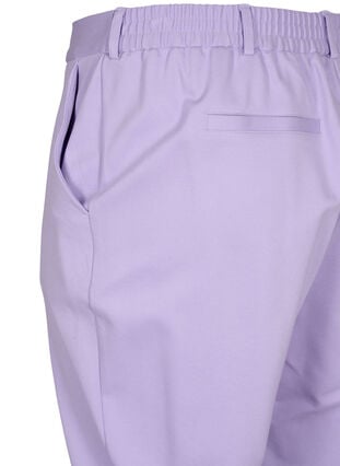 Cropped trousers with pockets, Purple Rose, Packshot image number 3