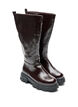Long boot with a slightly crackled look, Brown, Packshot image number 1