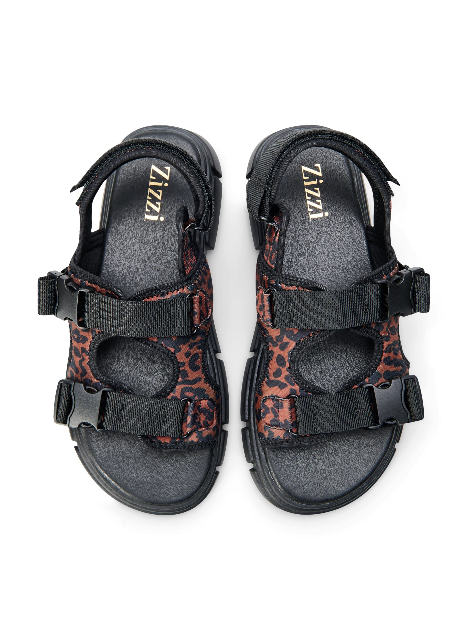 Zizzifashion Wide fit sandal, Brown, Packshot image number 2