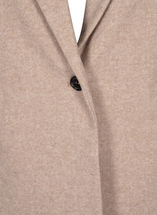 Melange blazer with slit, Pumice Stone Mel., Packshot image number 2