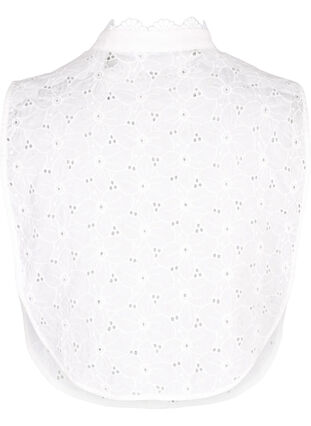 Collar in broderie anglaise, Bright White, Packshot image number 1