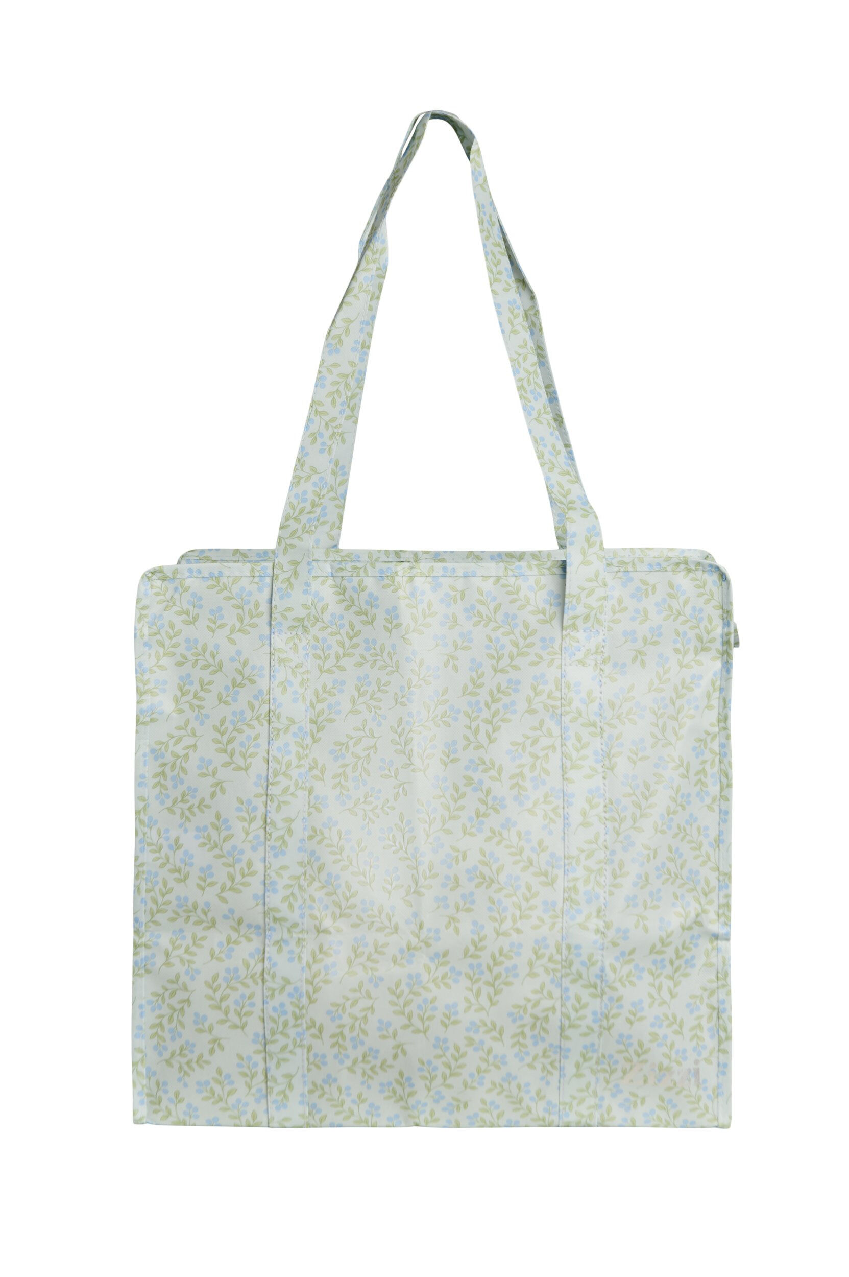 Shopping bag with zipper