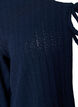 Jersey cardigan with texture and tie front, Blue, Packshot image number 2