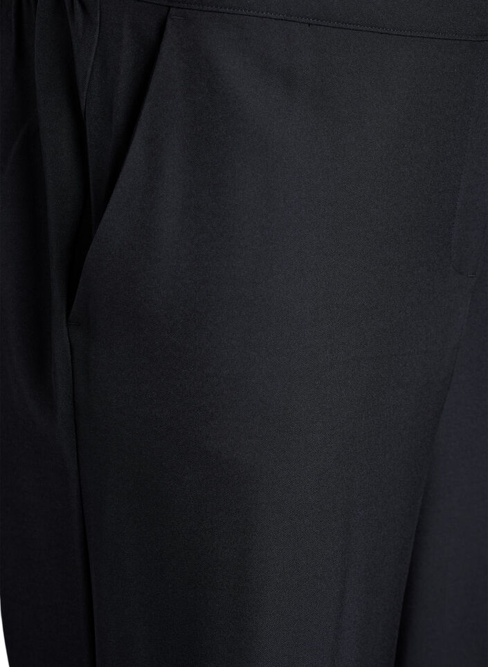 Loose trousers with pockets, Black, Packshot image number 2