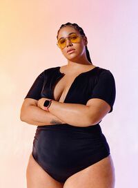 Black swimsuit, , Model