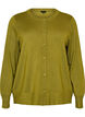 Knitted cardigan with round neck and buttons, Green, Packshot image number 0