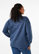 Knitted wool blouse with high neck, Bering Sea Mel., Model image number 1