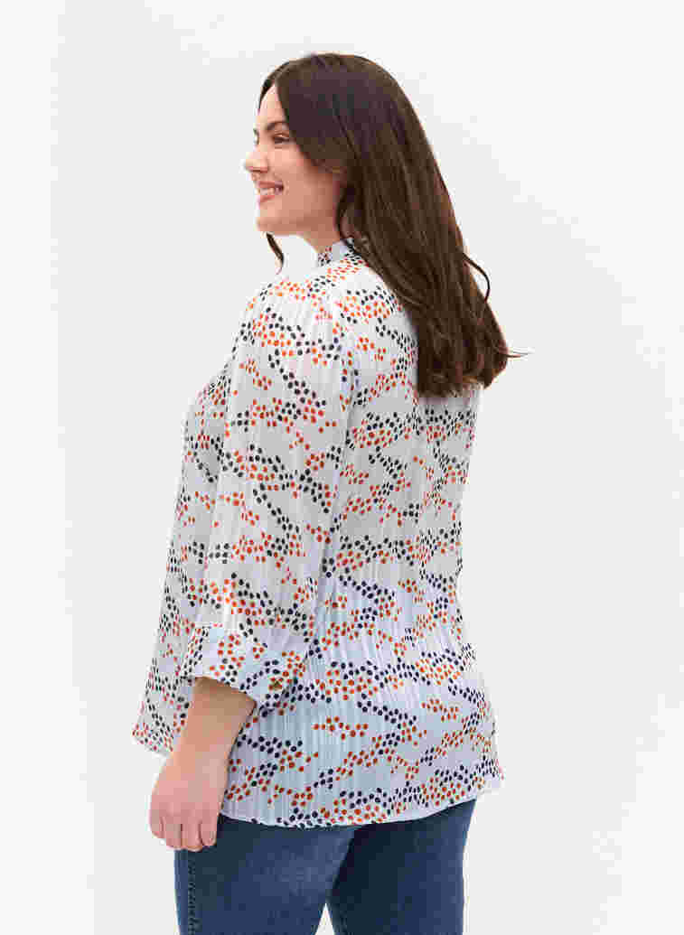 Printed shirt with 3/4 sleeves, Multi Dot, Model image number 1