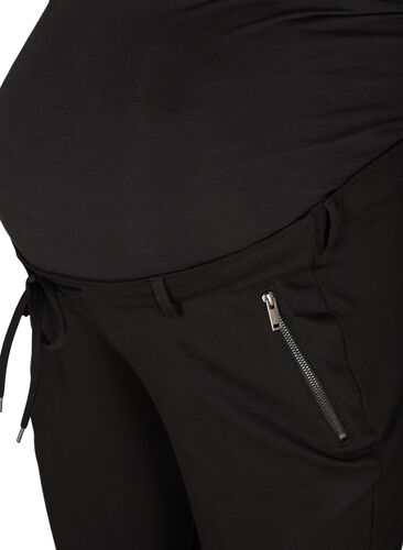 Maternity Maddison pants with zipper, Black, Packshot image number 2