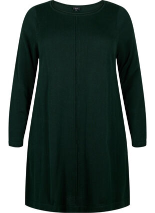 Knitted dress in cotton-viscose blend, Scarab Mel., Packshot image number 0