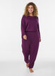 Jersey trousers with high waist and pockets, Purple, Model image number 0