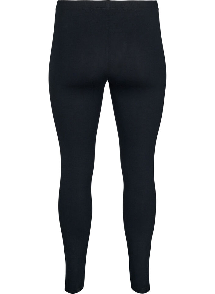 Basic leggings in viscose, Black, Packshot image number 1