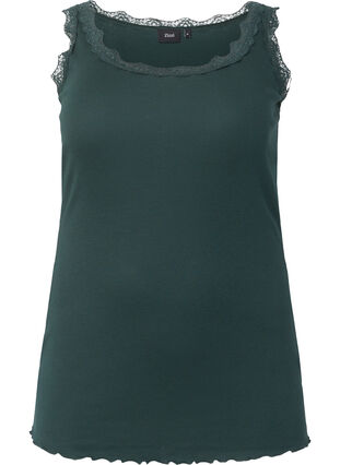 Top with lace trim, Scarab, Packshot image number 0