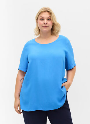 Short-sleeved viscose blouse, Regatta, Model image number 0