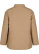 Quilted jacket with collar and pockets, Brown, Packshot image number 1