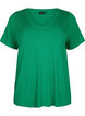 Ribbed T-shirt with LENZING™ ECOVERO™ Viscose, Jolly Green, Packshot image number 0