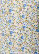 Short-sleeved cotton shirt with a V-neck, Blue, Packshot image number 2