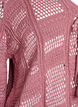 Knitted cardigan with ties and an openwork pattern, Rose, Packshot image number 2