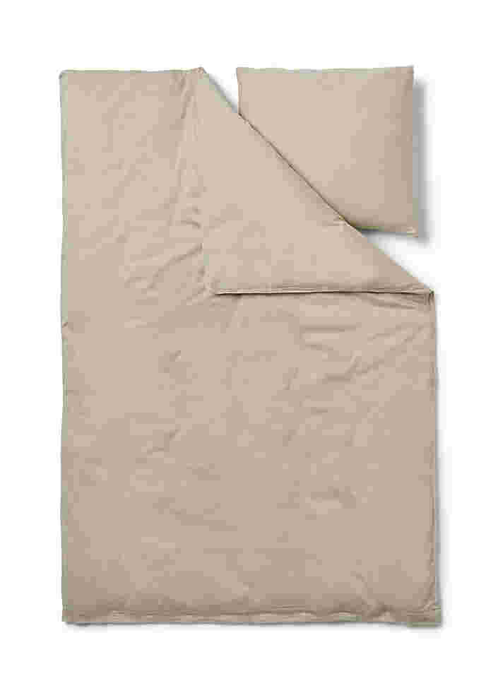 Plain cotton bed linen, Oxford Tan, Packshot image number 1