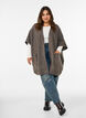 Cardigan with open front and wide sleeves, Brown, Model image number 1