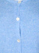 Knitted cardigan with wool and buttons, Della R. Blue Mel., Packshot image number 2