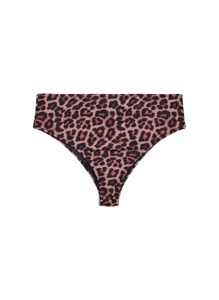 Floral brazilian bikini bottoms, Beige, Packshot image number 1