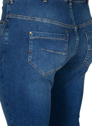 Super slim Amy jeans with high waist, Blue denim, Packshot image number 3